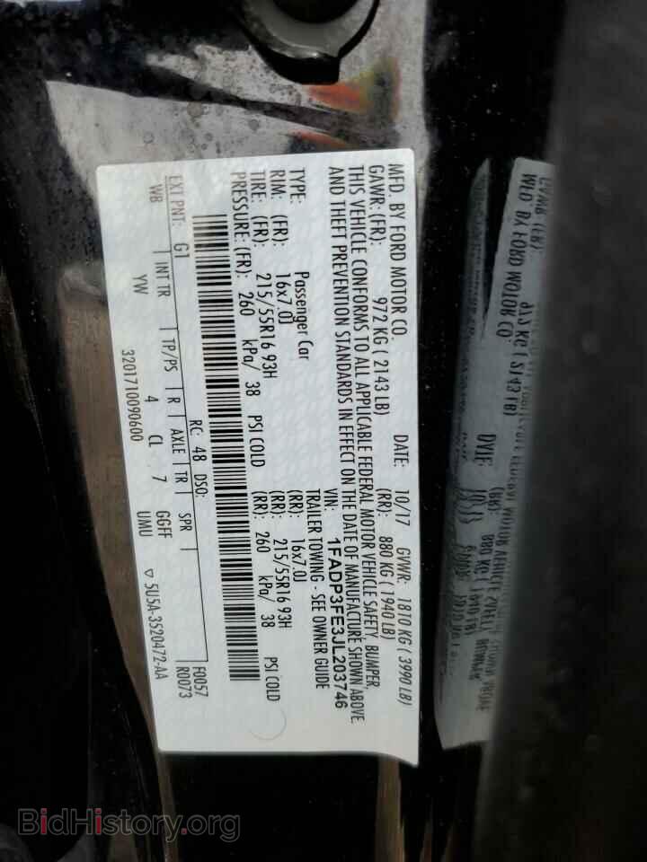 2018 FORD ALL Models - VIN: 1FADP3FE3JL203746 - Photo 12