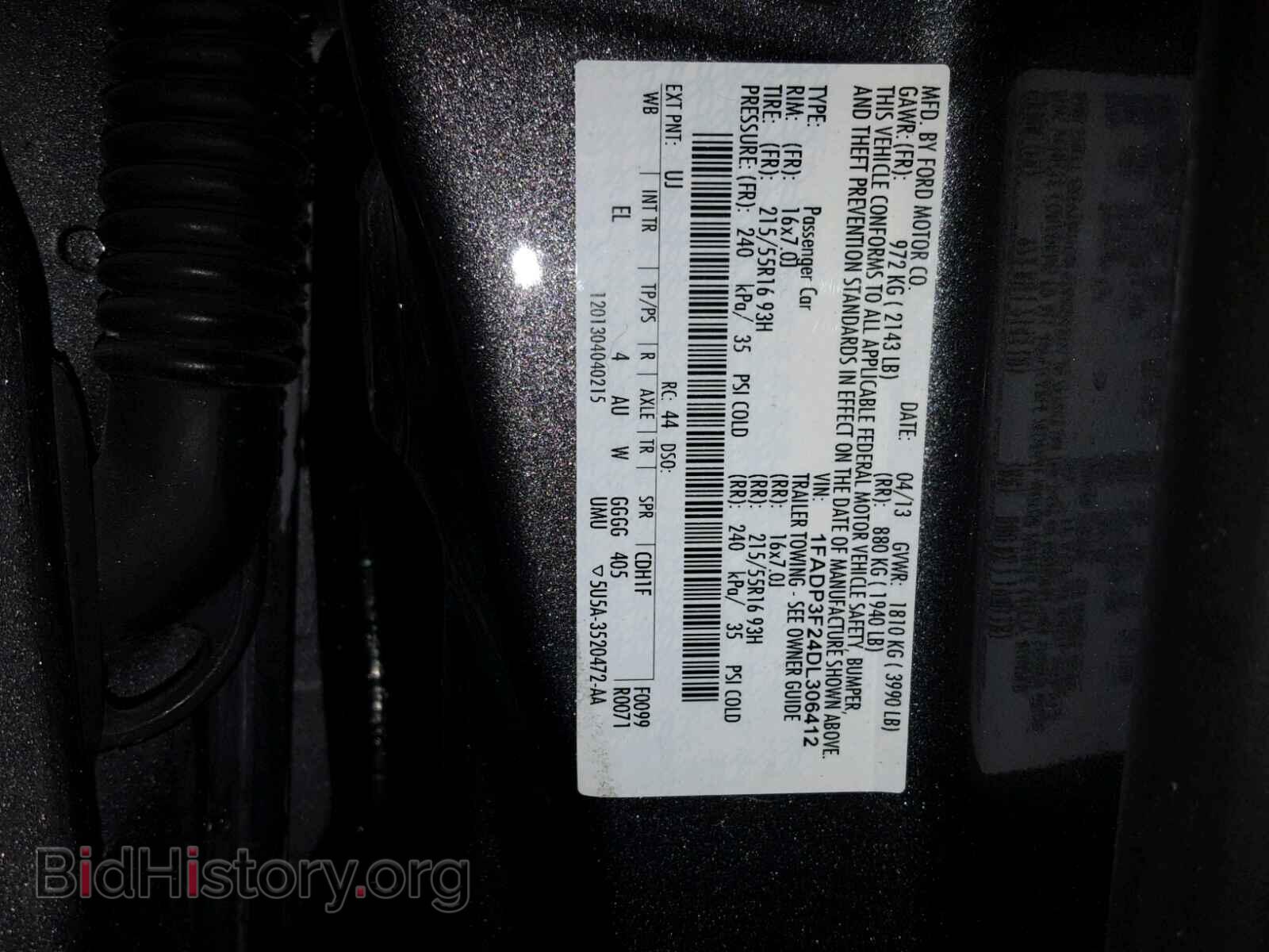 2013 FORD FOCUS - VIN: 1FADP3F24DL306412 - Photo 10