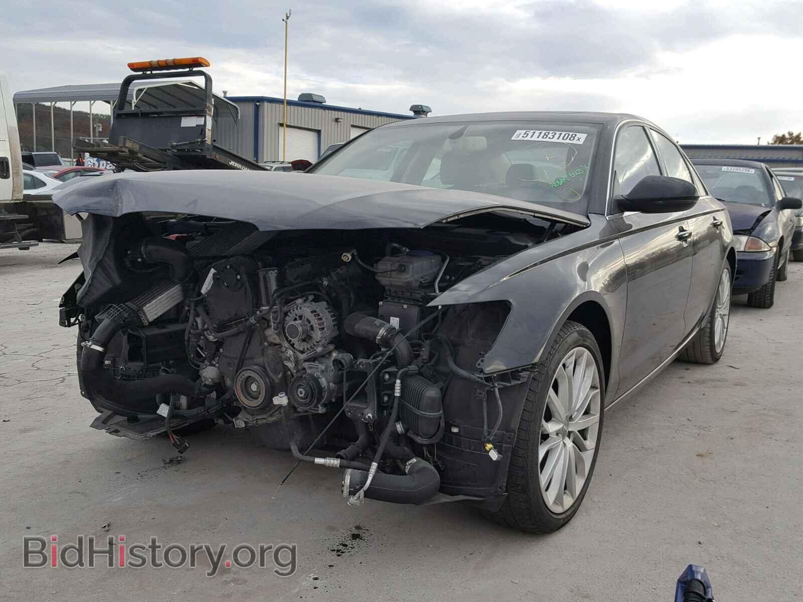 2014 AUDI A6 - VIN: WAUGFAFCXEN145512 - Фото 2