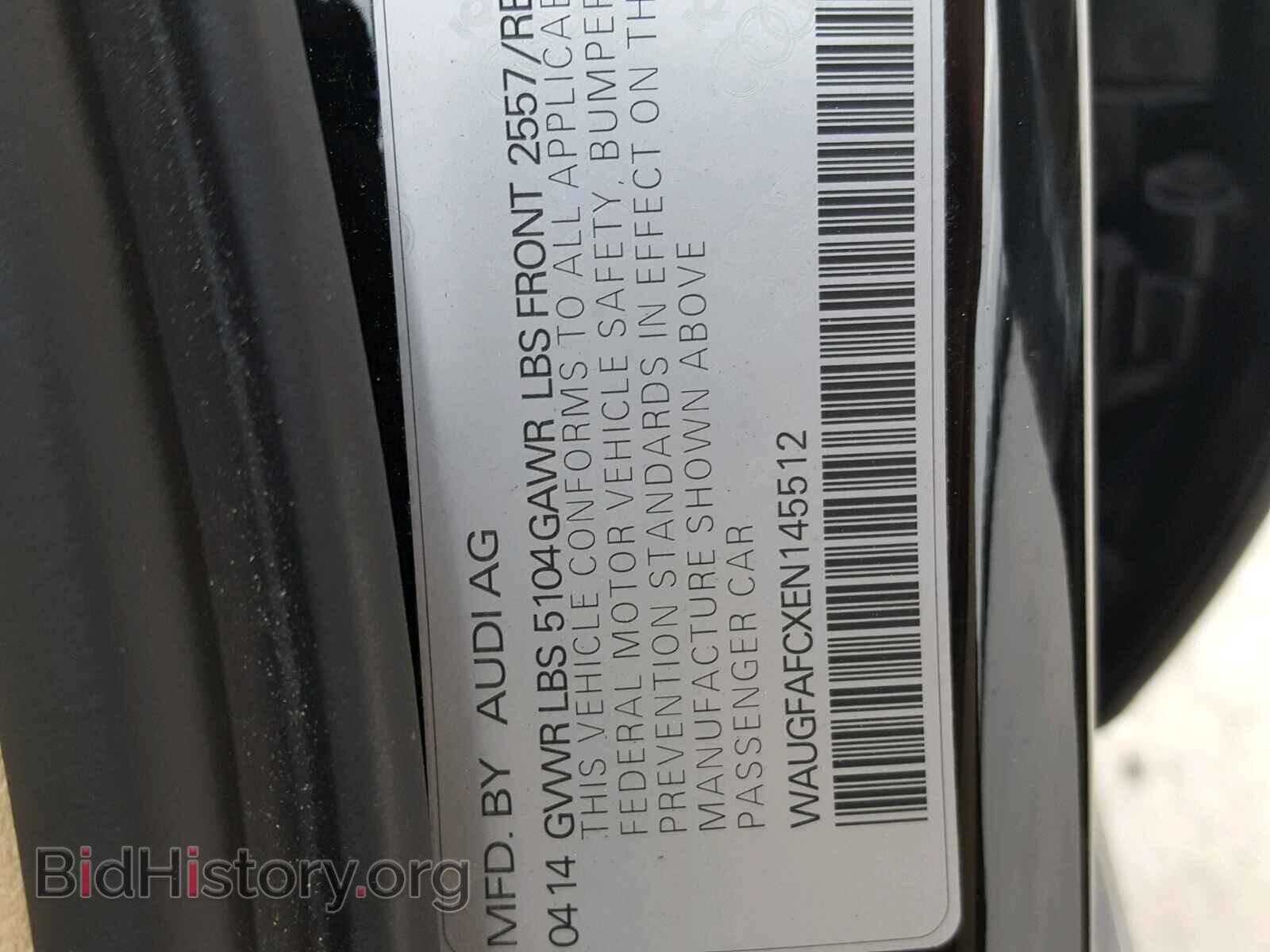2014 AUDI A6 - VIN: WAUGFAFCXEN145512 - Фото 10