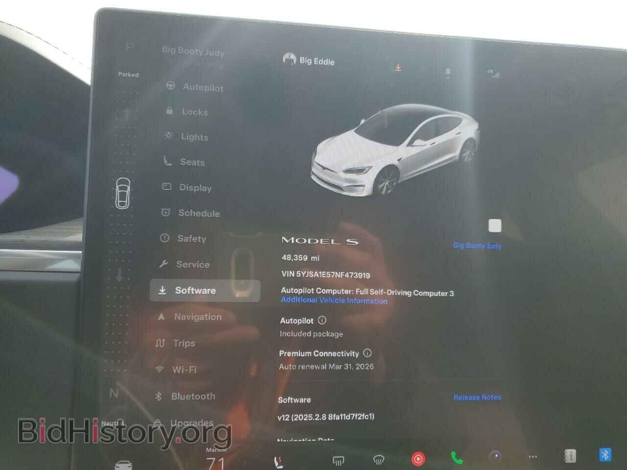 2022 TESLA MODEL S - VIN: 5YJSA1E57NF473919 - Photo 9