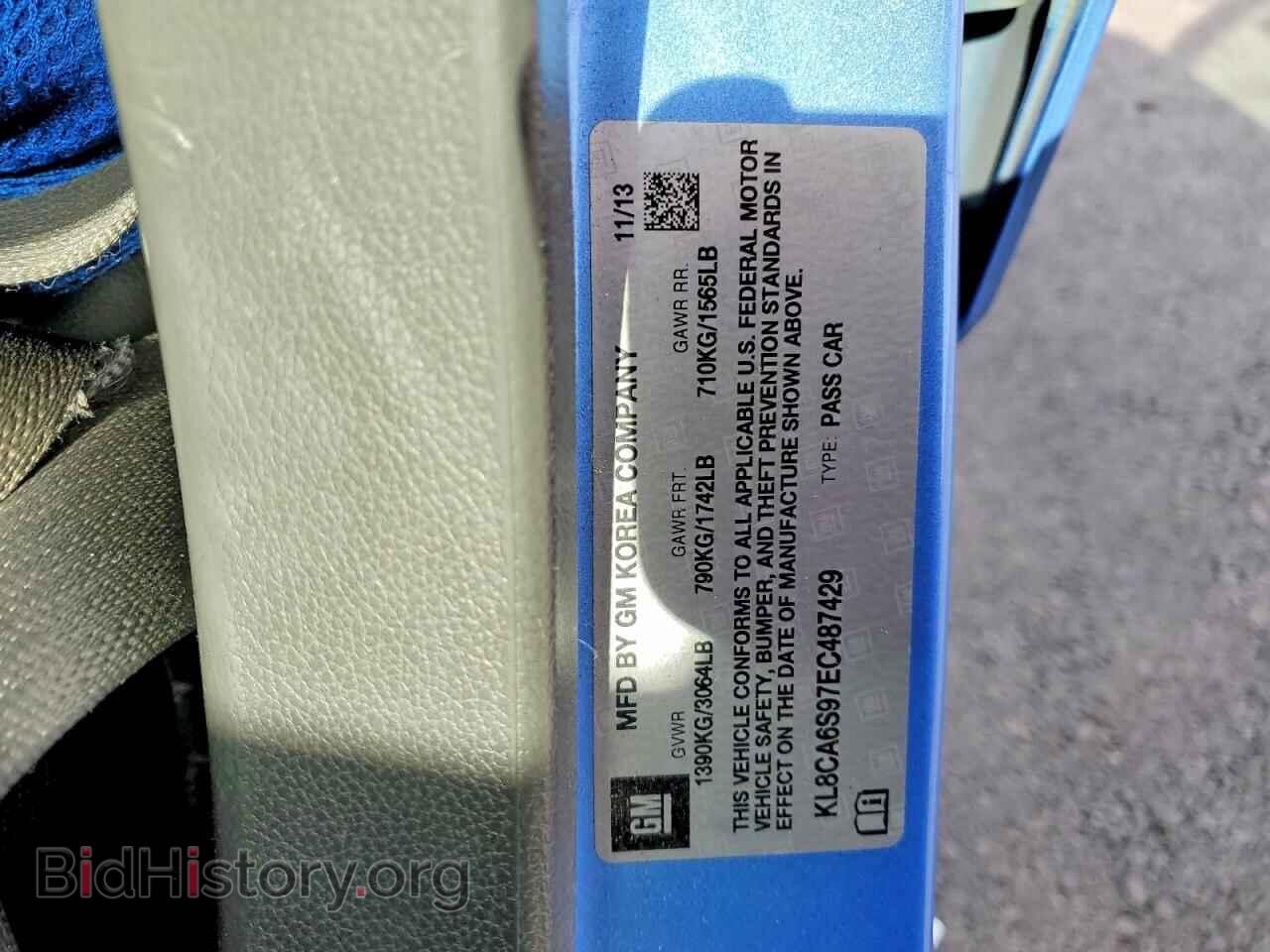 2014 CHEVROLET SPARK - VIN: KL8CA6S97EC487429 - Photo 12