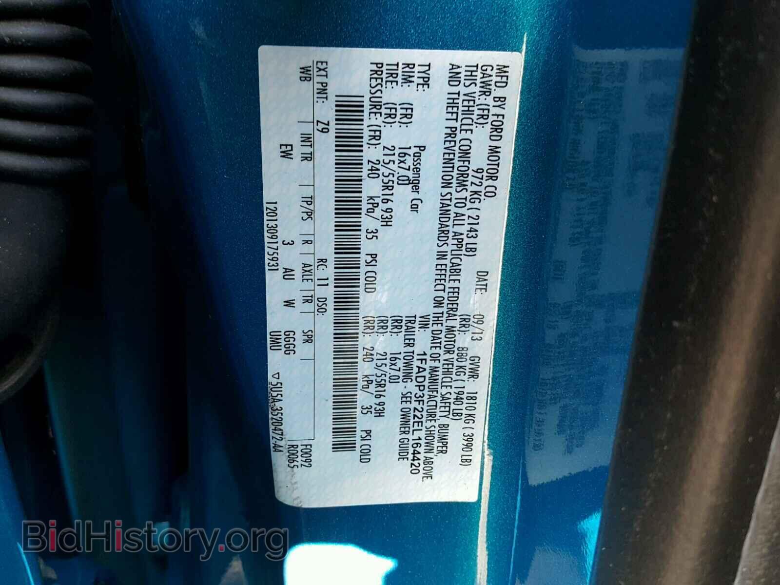 2014 FORD FOCUS - VIN: 1FADP3F22EL164420 - Photo 10