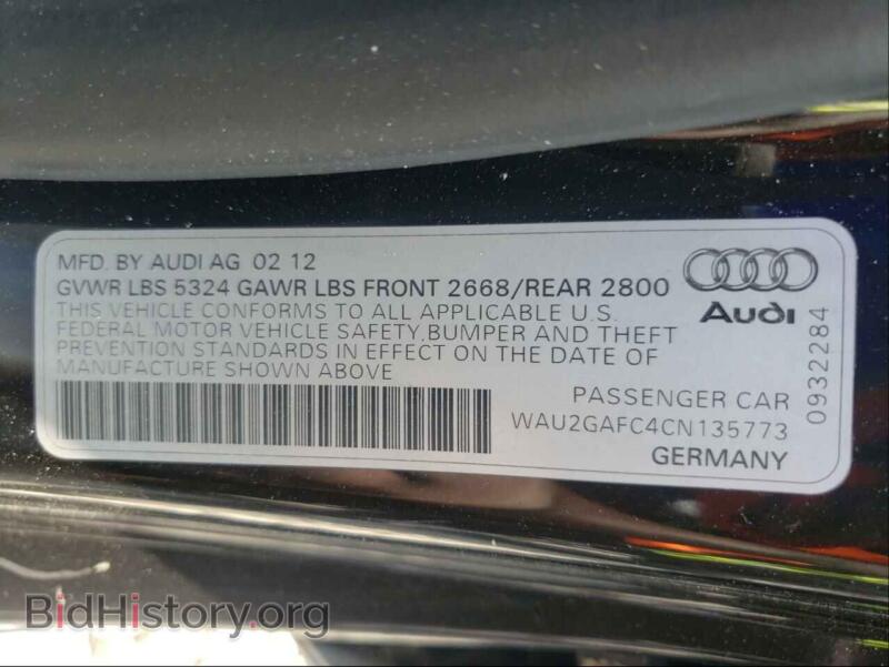 2012 Audi A7 (VIN WAU2GAFC4CN135773) — photo 10 of 10