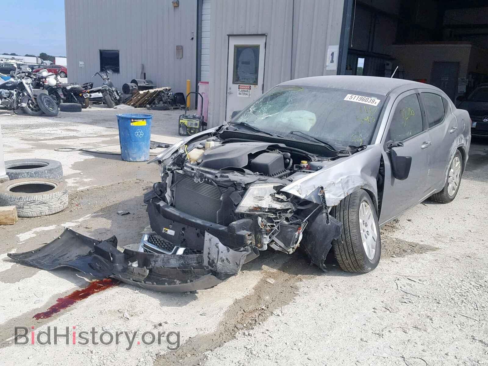 2014 DODGE AVENGER - VIN: 1C3CDZAGXEN116595 - Фото 2
