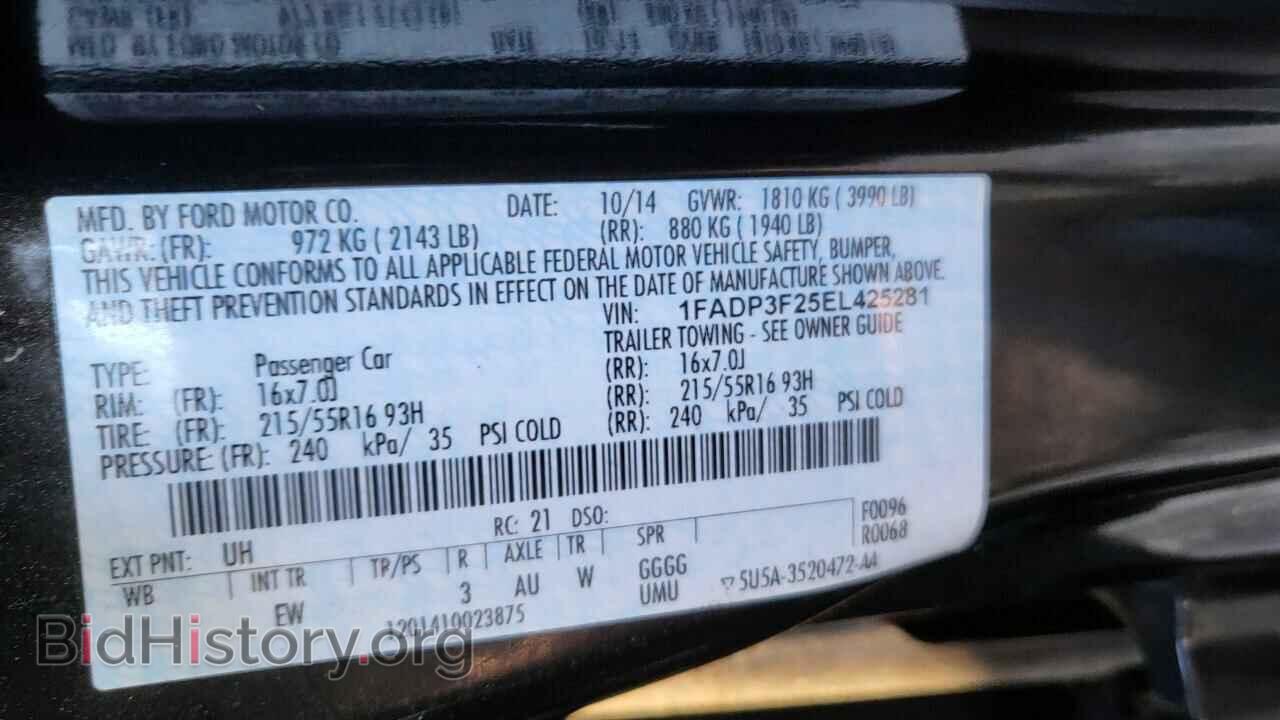 2014 FORD FOCUS - VIN: 1FADP3F25EL425281 - Photo 10