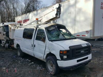 2008 Ford ECONOLINE, белый — VIN 1FTSE34L98DA37844, Copart