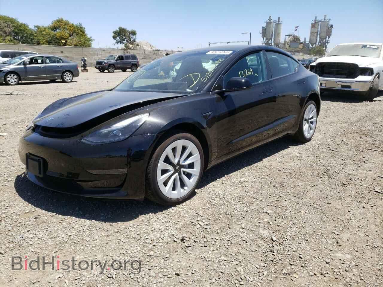 2022 TESLA MODEL 3 - VIN: 5YJ3E1EA5NF190487 - Фото 2