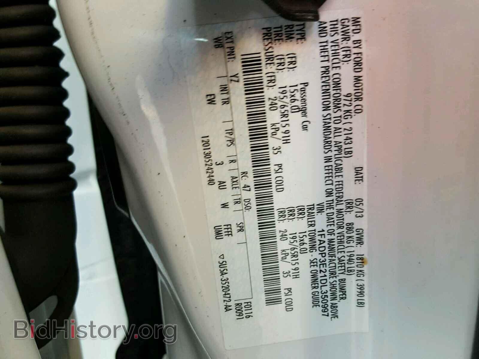 2013 FORD FOCUS - VIN: 1FADP3E21DL350997 - Photo 10