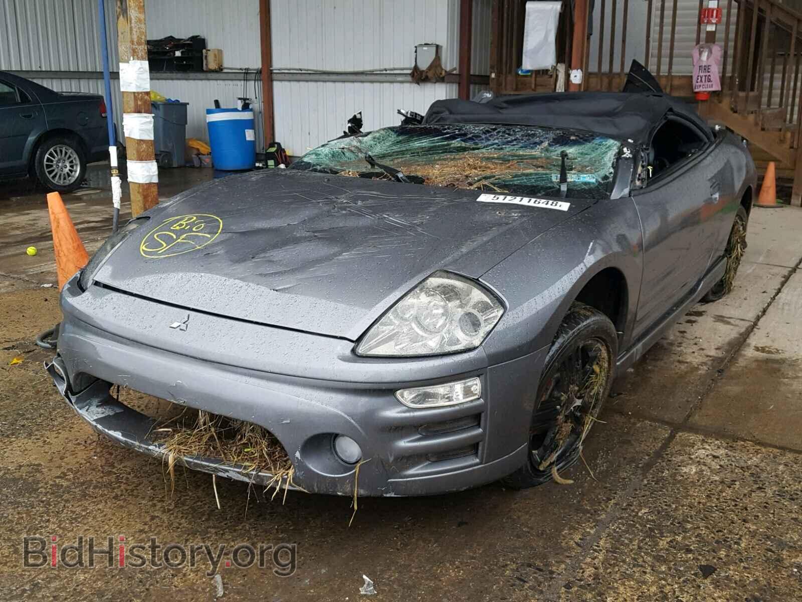 2003 MITSUBISHI ECLIPSE - VIN: 4A3AE75H13E096223 - Фото 2