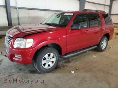 2010 Ford EXPLORER XLT, красный — VIN 1FMEU7DE9AUB07126, Copart