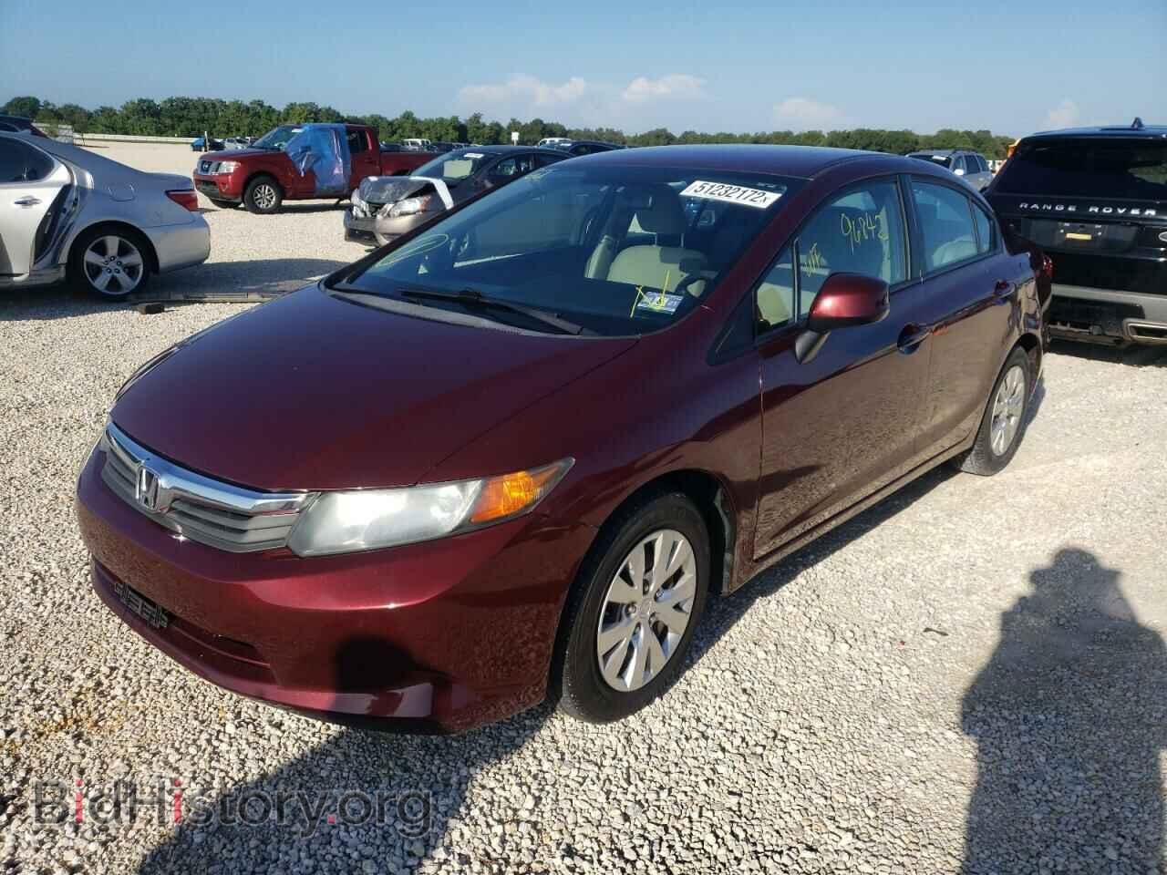 2012 HONDA CIVIC - VIN: 2HGFB2F51CH584302 - Фото 2