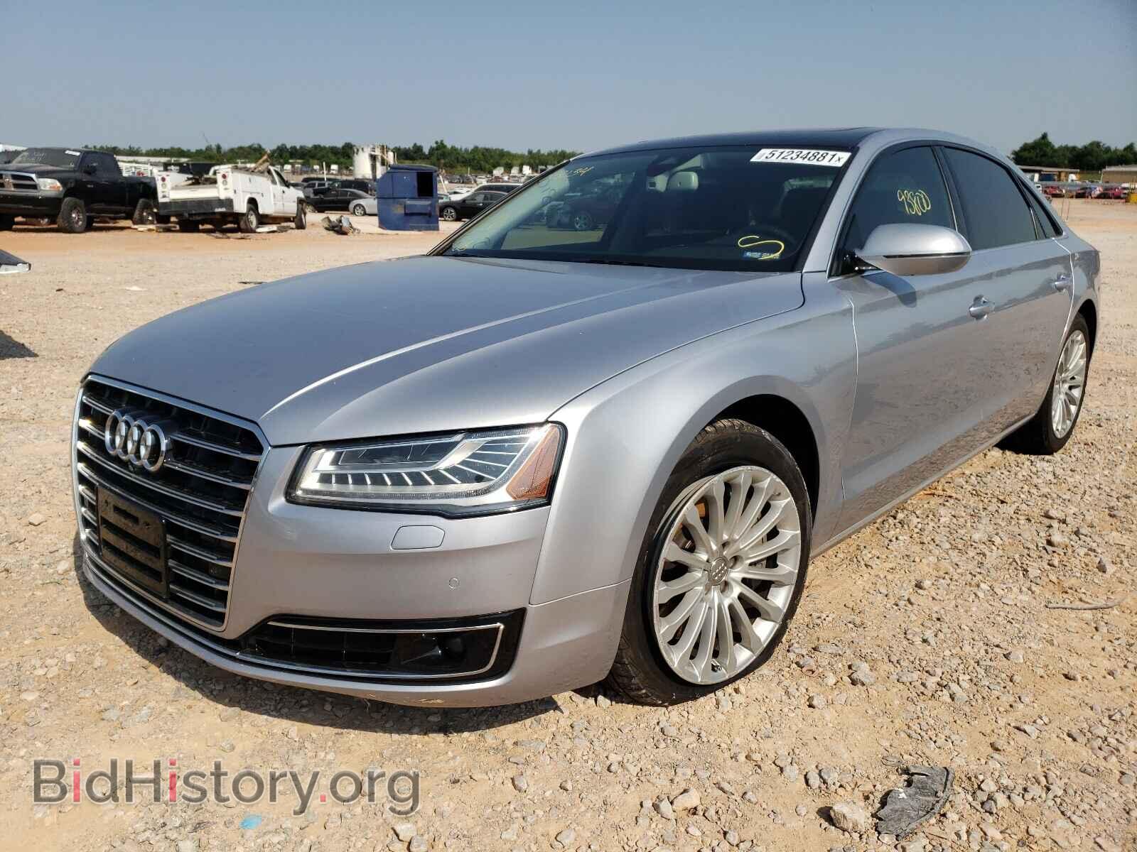 2016 AUDI A8 - VIN: WAU34AFD5GN018134 - Фото 2