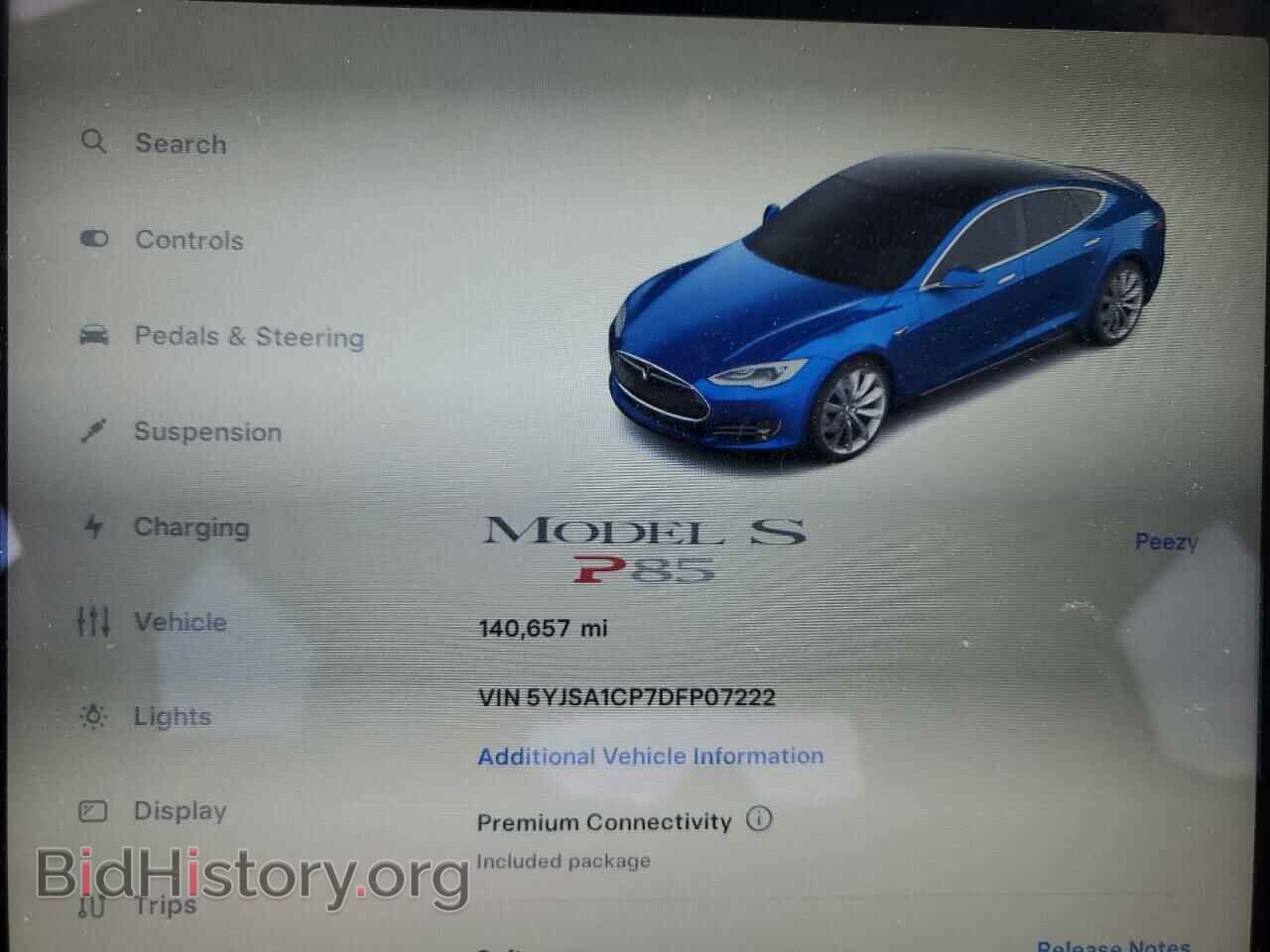 2013 TESLA MODEL S - VIN: 5YJSA1CP7DFP07222 - Photo 9