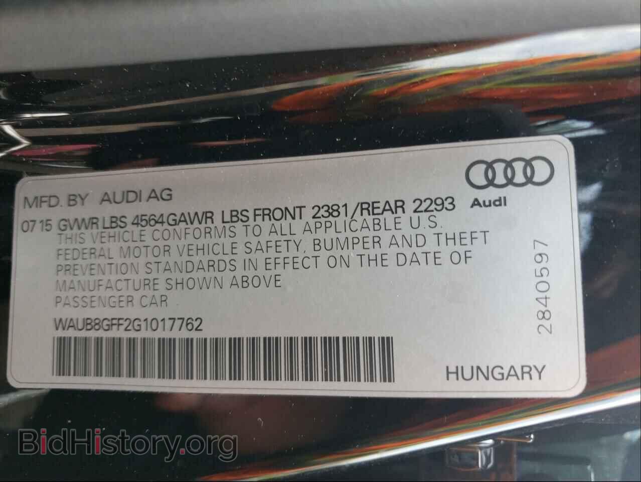2016 AUDI A3 - VIN: WAUB8GFF2G1017762 - Photo 10