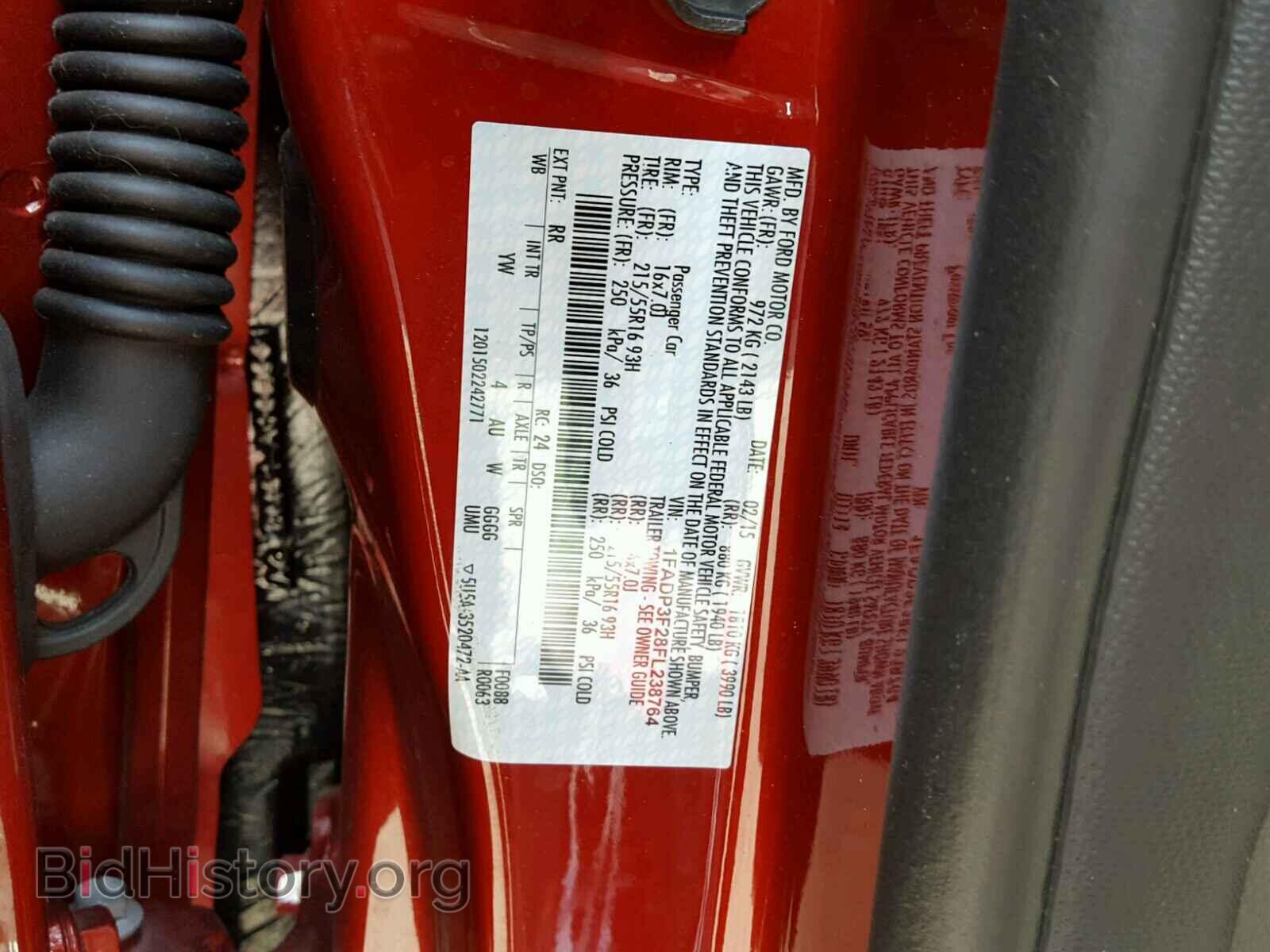 2015 FORD FOCUS - VIN: 1FADP3F28FL238764 - Фото 10