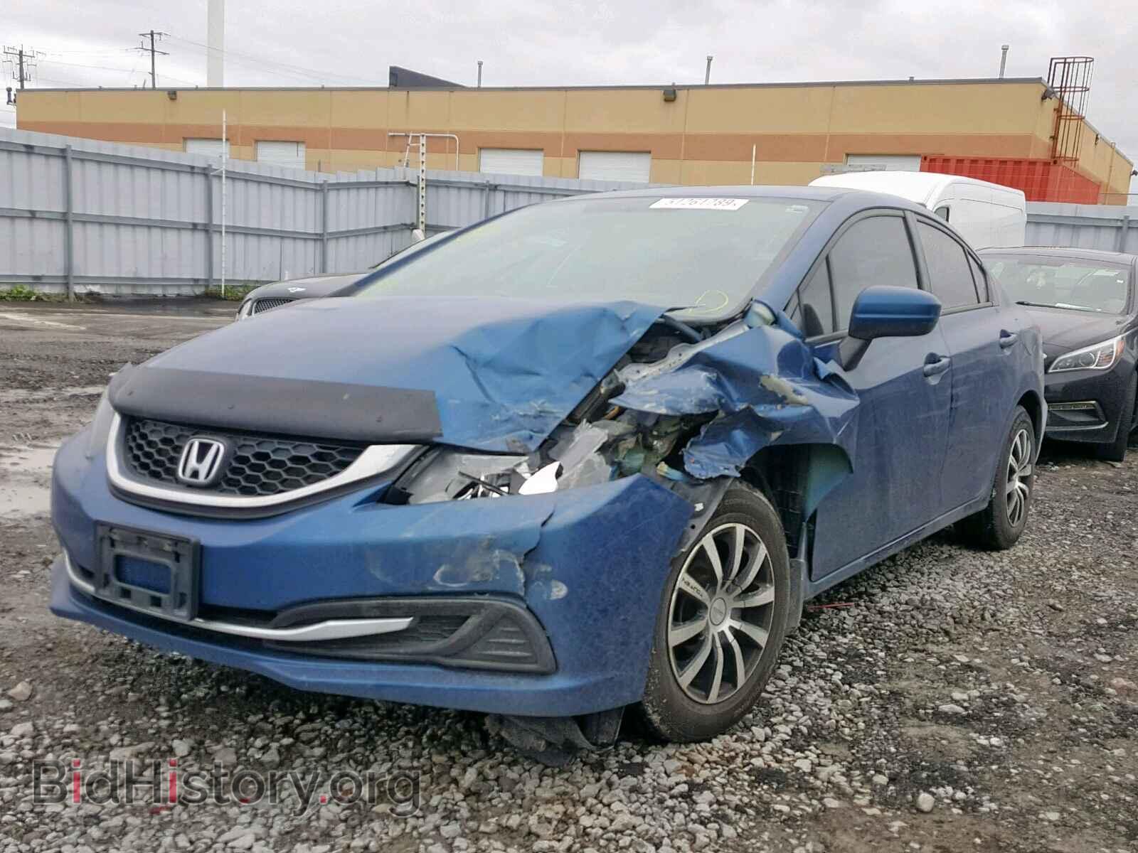 2014 HONDA CIVIC LX - VIN: 2HGFB2F49EH022111 - Фото 2