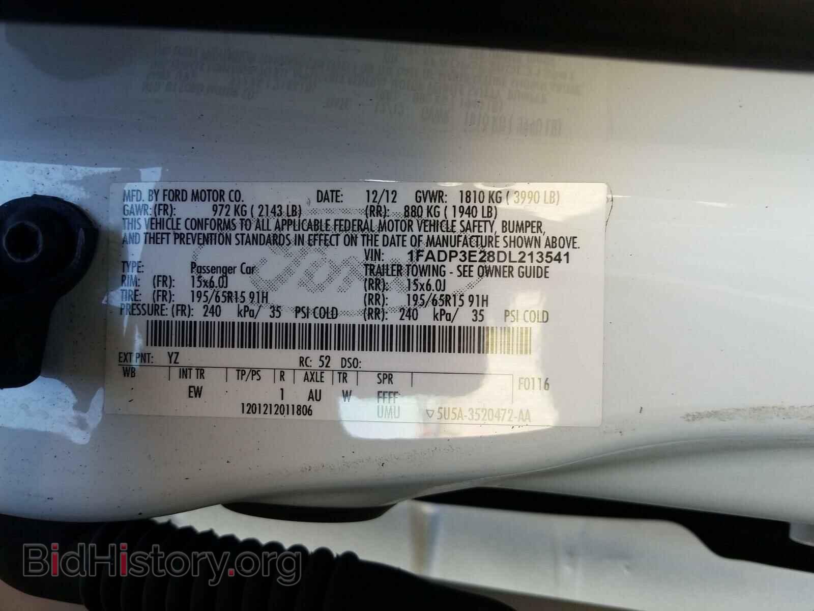 2013 FORD FOCUS - VIN: 1FADP3E28DL213541 - Photo 10