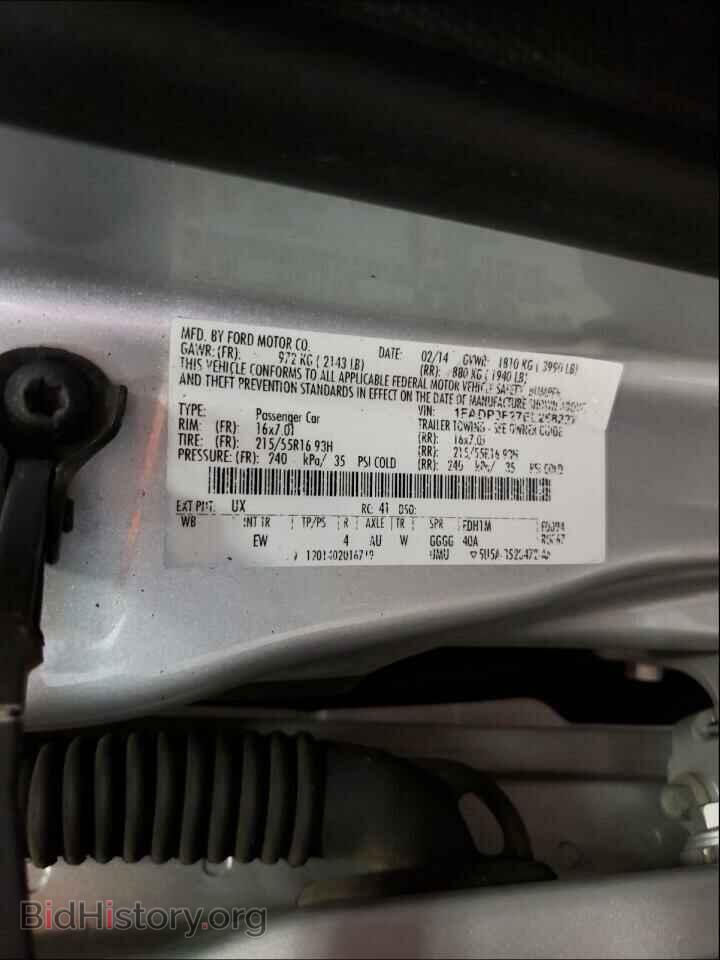 2014 FORD FOCUS - VIN: 1FADP3F27EL258227 - Фото 10