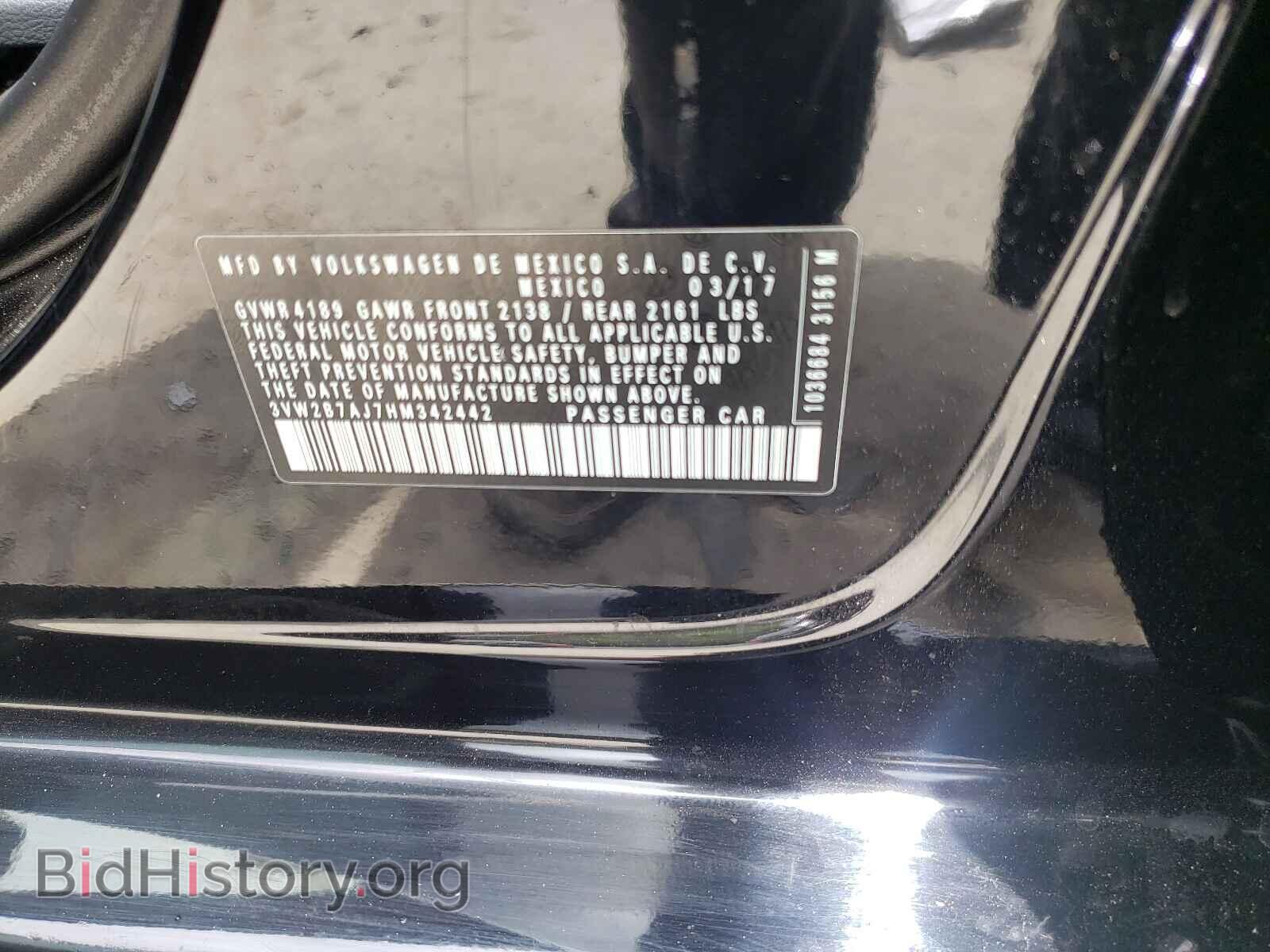 2017 VOLKSWAGEN JETTA - VIN: 3VW2B7AJ7HM342442 - Фото 10