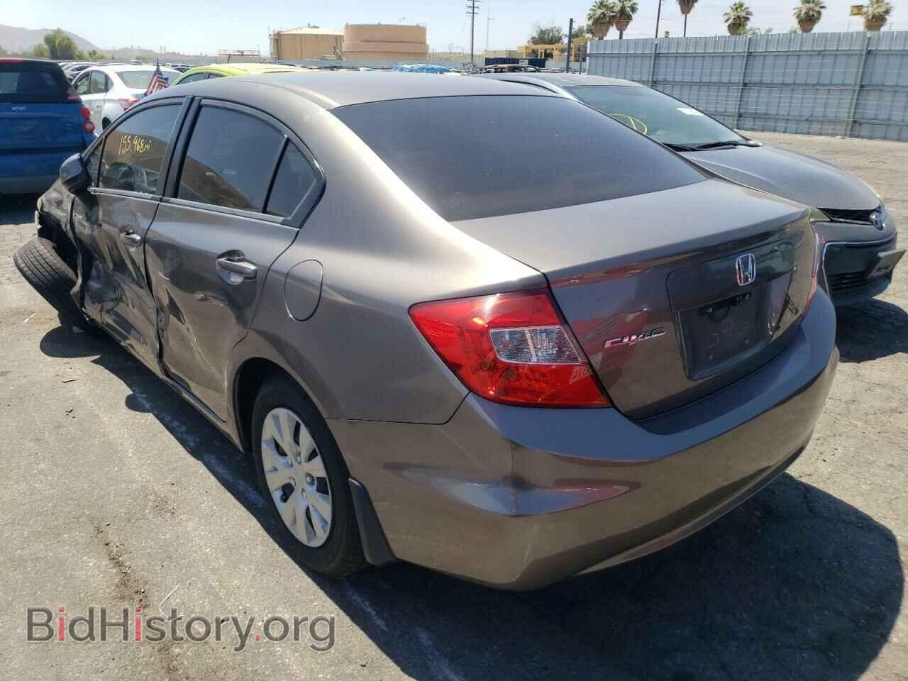 2012 HONDA CIVIC - VIN: 2HGFB2F5XCH604742 - Фото 3
