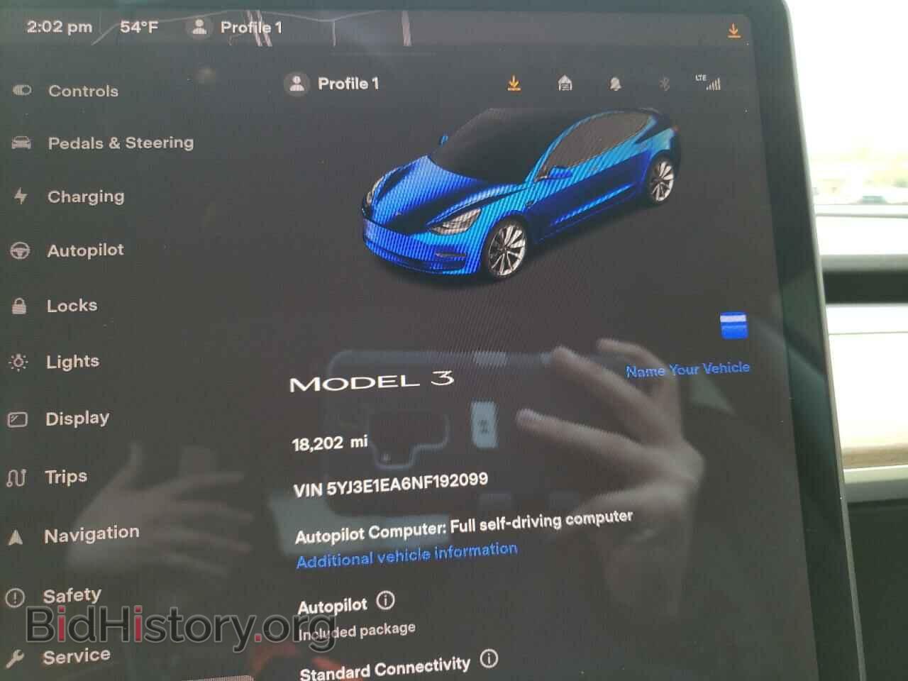 2022 TESLA MODEL 3 - VIN: 5YJ3E1EA6NF192099 - Фото 9