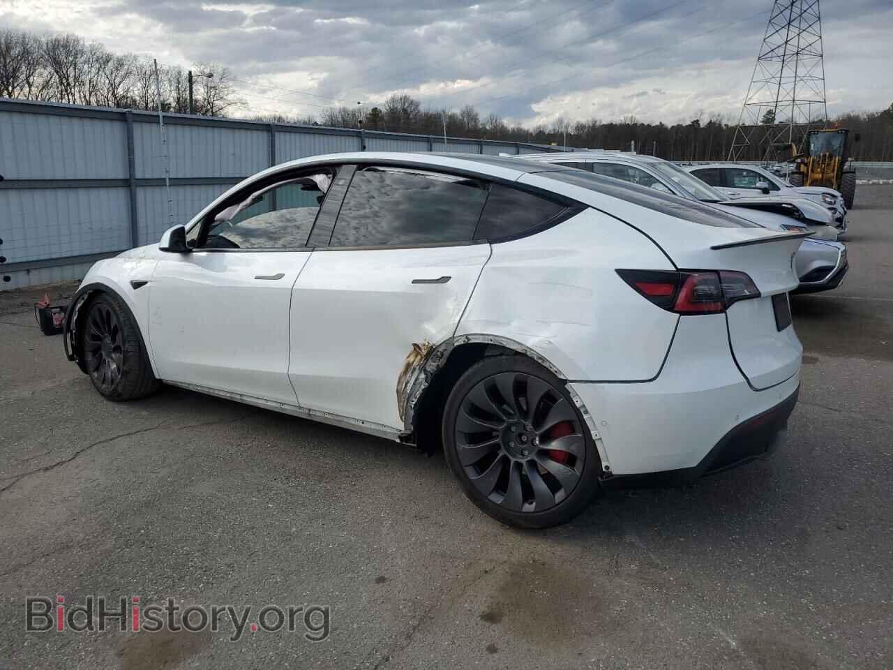 2020 TESLA MODEL Y - VIN: 5YJYGDEFXLF037694 - Фото 2