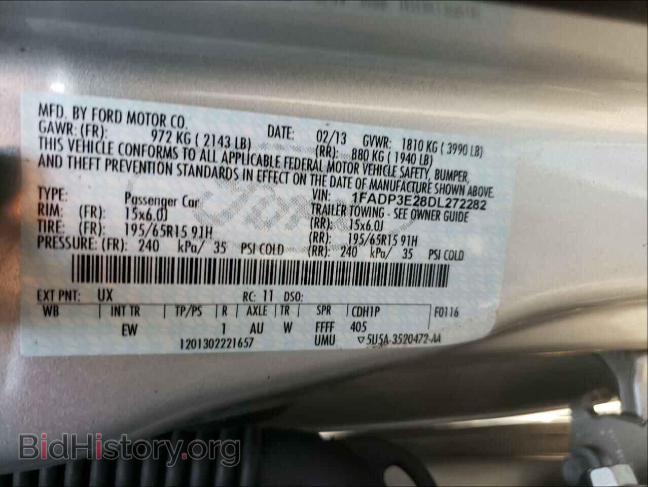 2013 FORD FOCUS - VIN: 1FADP3E28DL272282 - Photo 10