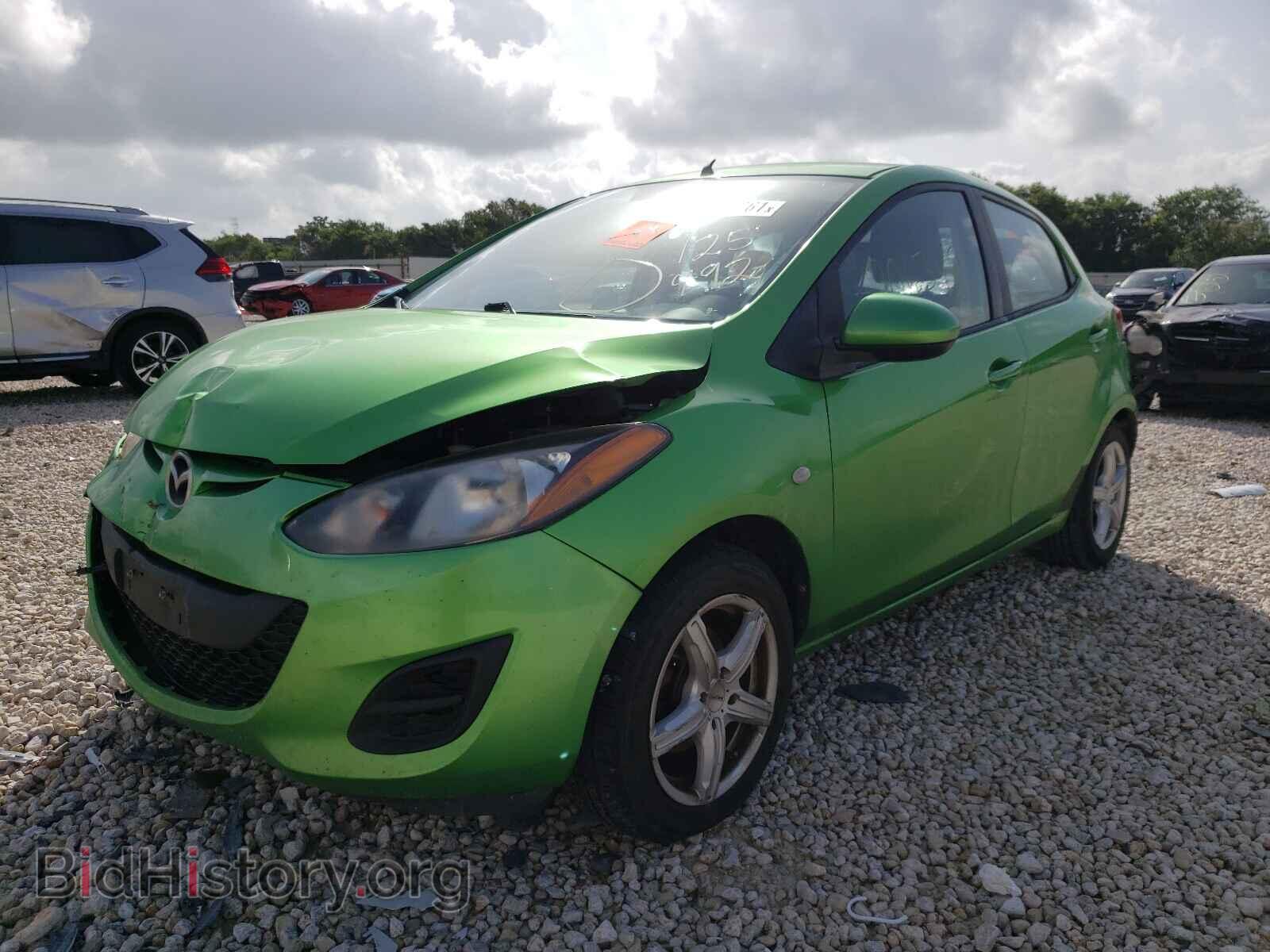 2011 MAZDA 2 - VIN: JM1DE1HY4B0125492 - Фото 2