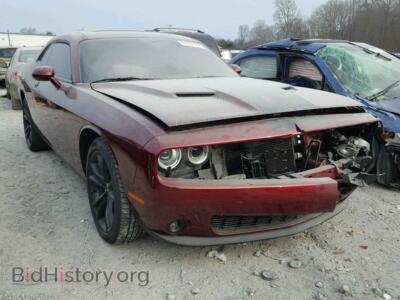 2017 Dodge CHALLENGER, maroon — VIN 2C3CDZAG1HH502187, Copart