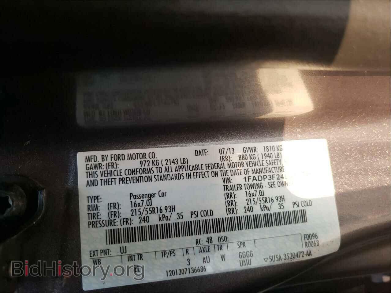 2014 FORD FOCUS - VIN: 1FADP3F24EL107958 - Photo 10