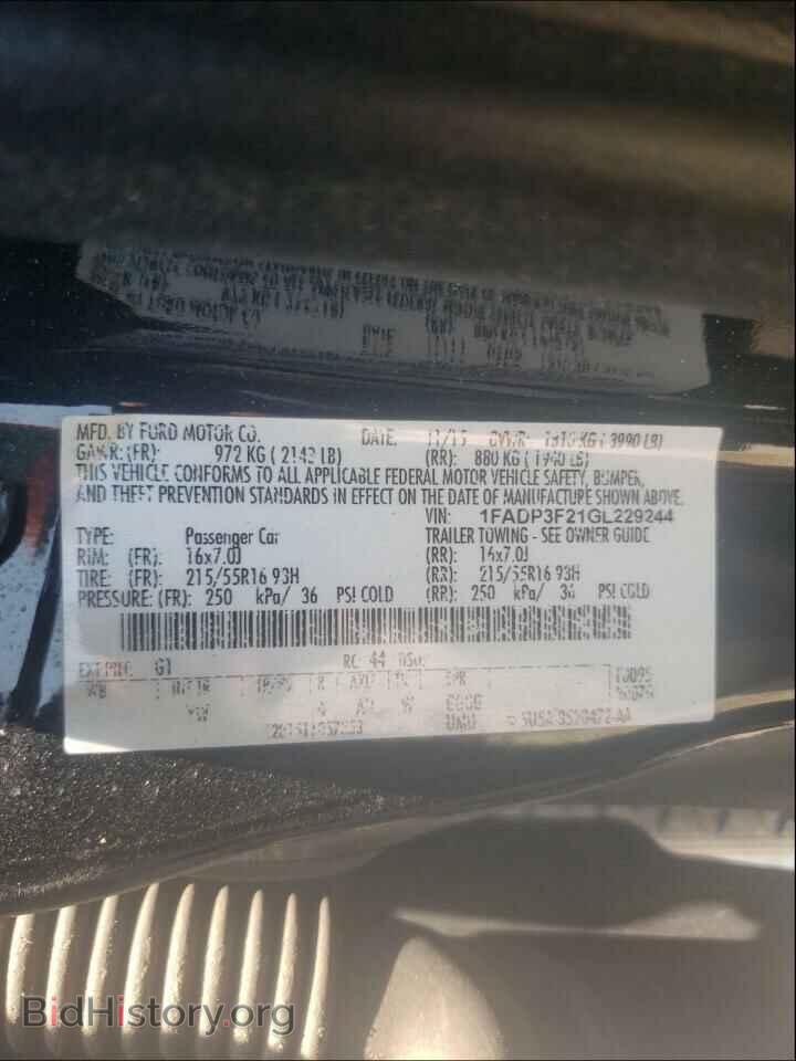 2016 FORD FOCUS - VIN: 1FADP3F21GL229244 - Фото 10