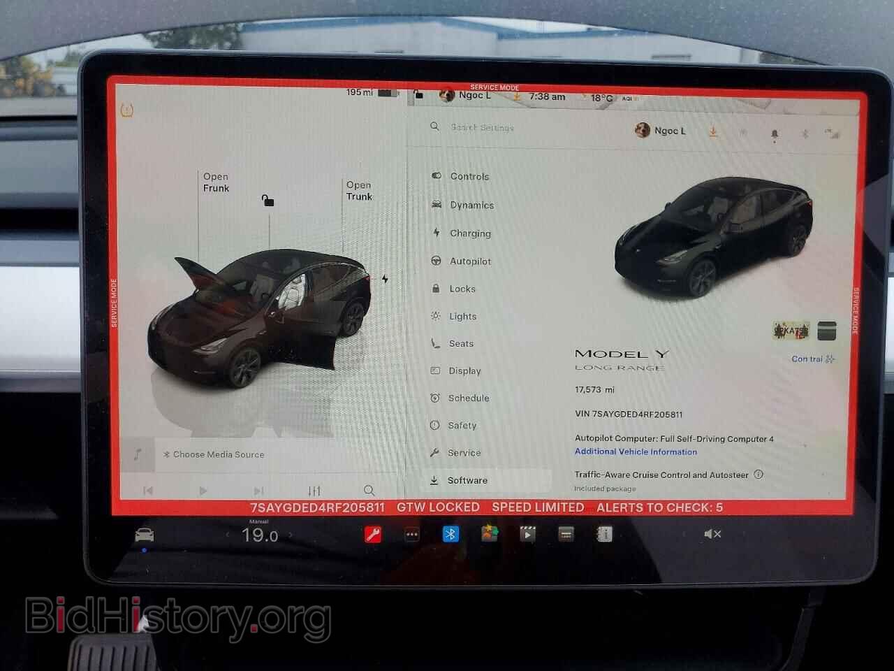 2024 TESLA MODEL Y - VIN: 7SAYGDED4RF205811 - Photo 9