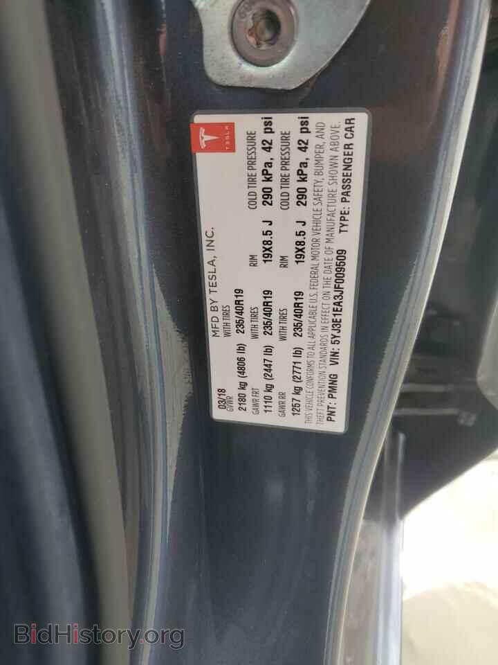 2018 TESLA MODEL 3 - VIN: 5YJ3E1EA3JF009509 - Photo 12