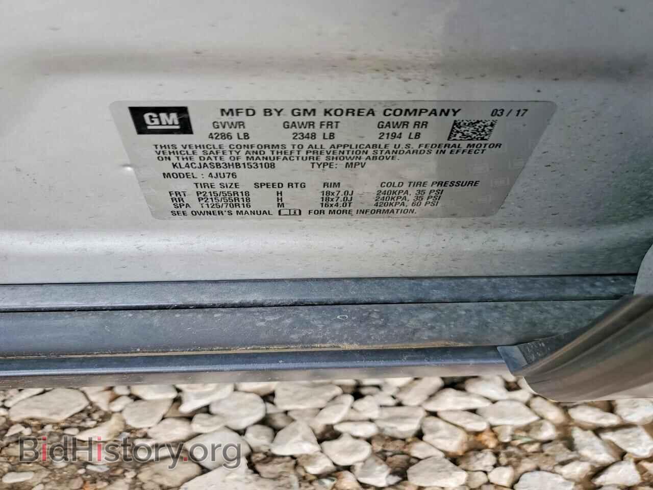 2017 BUICK ENCORE - VIN: KL4CJASB3HB153108 - Photo 12