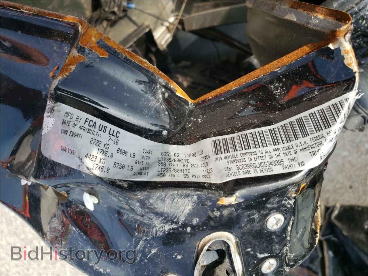 2016 RAM 3500 - VIN: 3C63RRGLXGG349395 - Фото 10