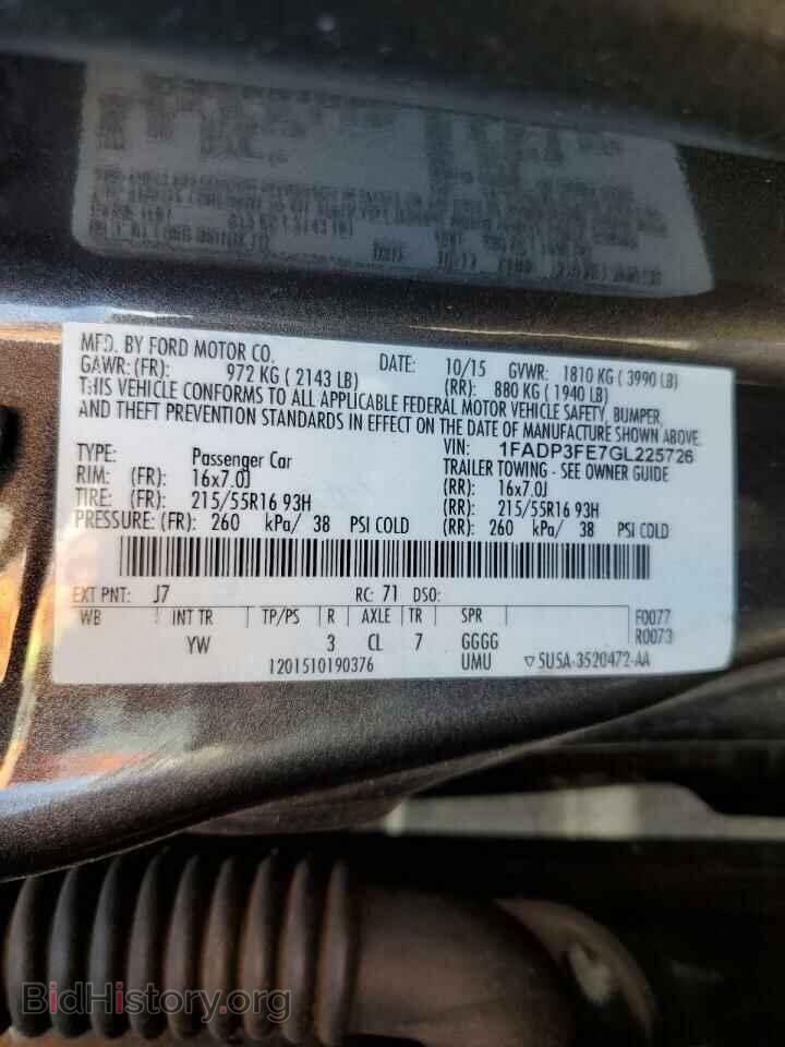 2016 FORD FOCUS - VIN: 1FADP3FE7GL225726 - Photo 12