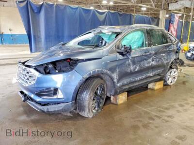 2019 Ford EDGE SEL, blue — VIN 2FMPK4J94KBC18677, Copart