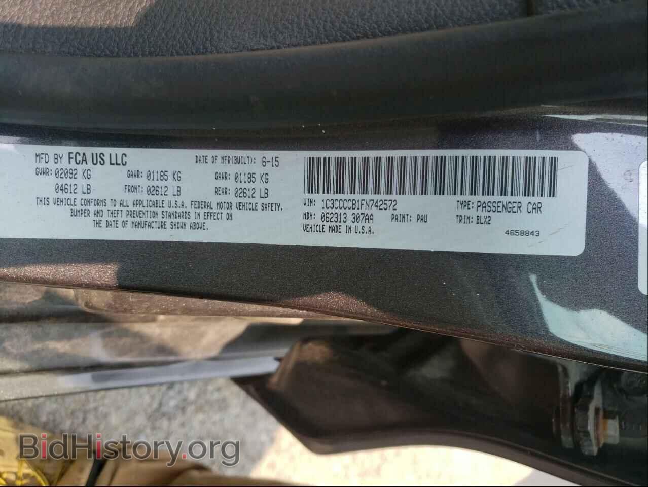 2015 CHRYSLER 200 - VIN: 1C3CCCCB1FN742572 - Фото 10