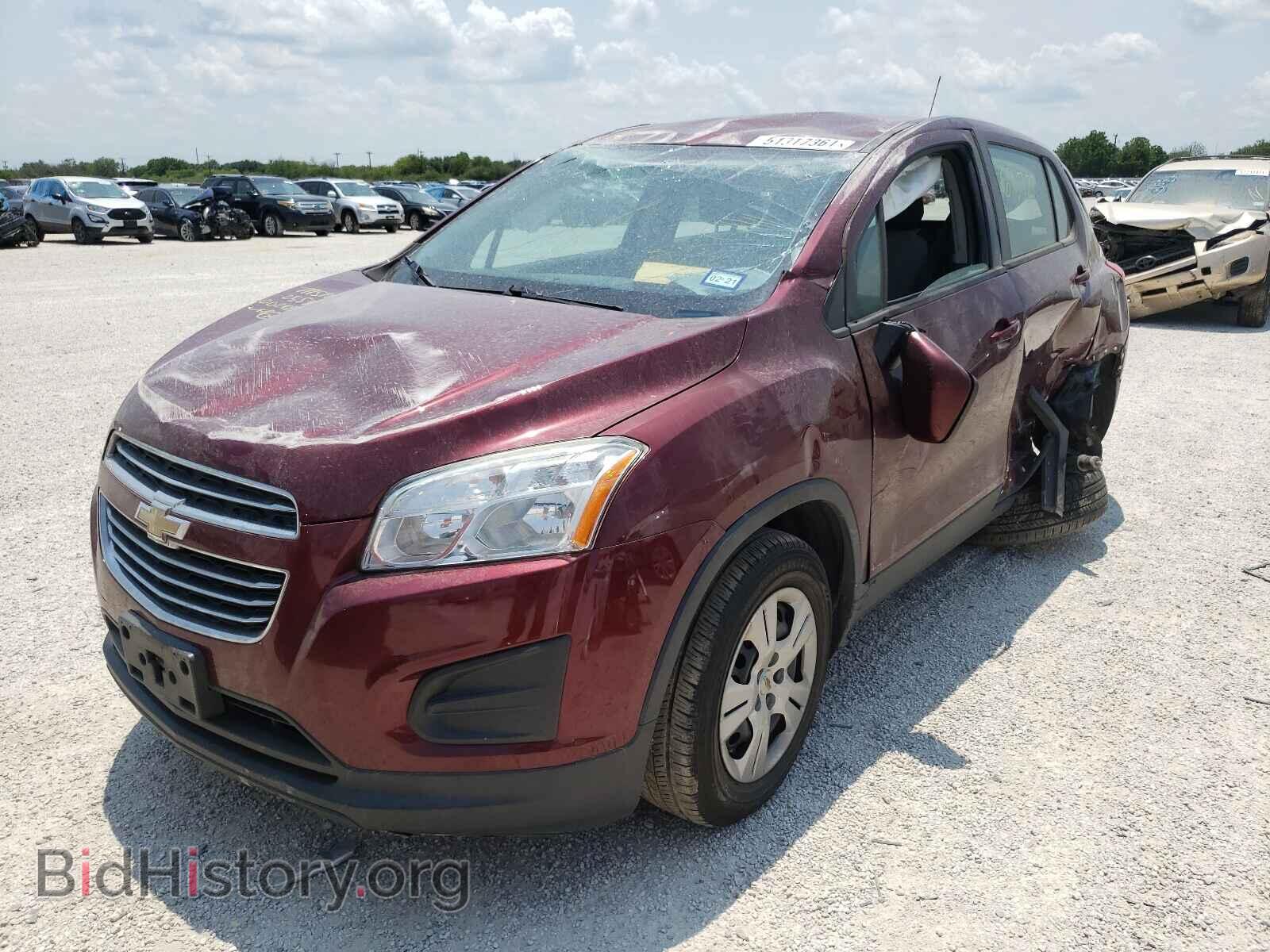 2016 CHEVROLET TRAX - VIN: 3GNCJKSB5GL255381 - Фото 2