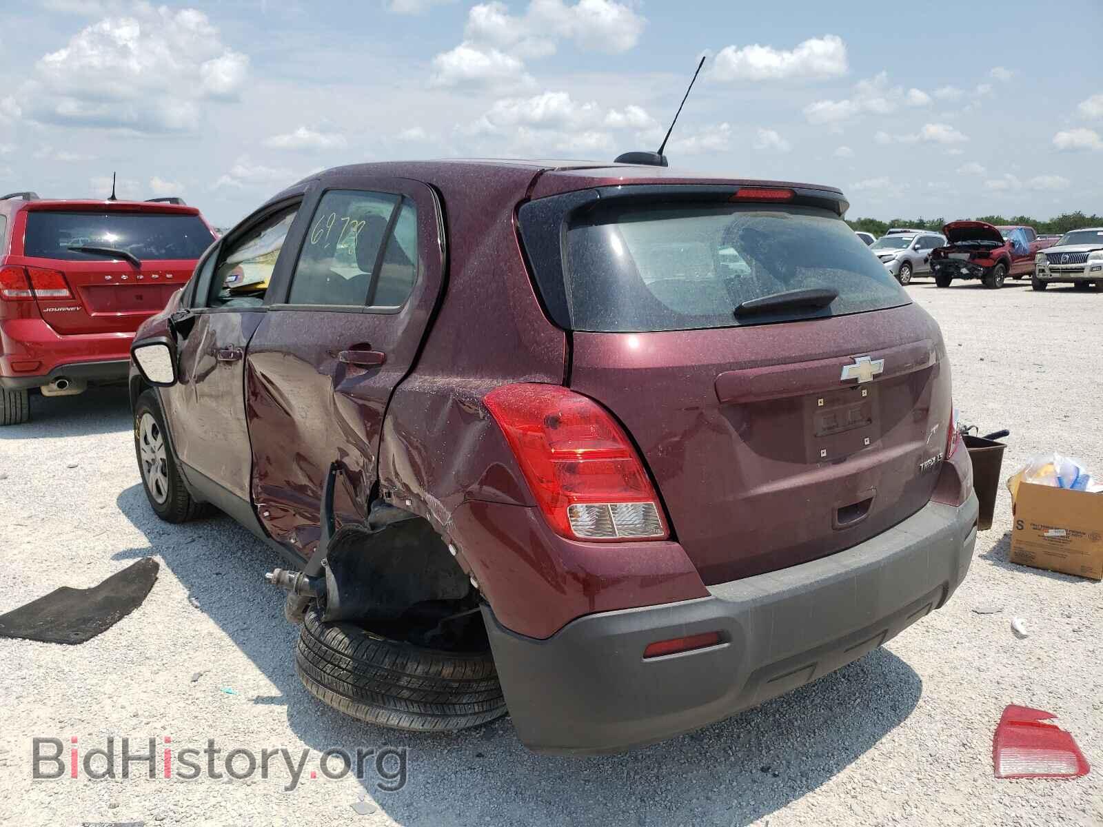2016 CHEVROLET TRAX - VIN: 3GNCJKSB5GL255381 - Фото 3