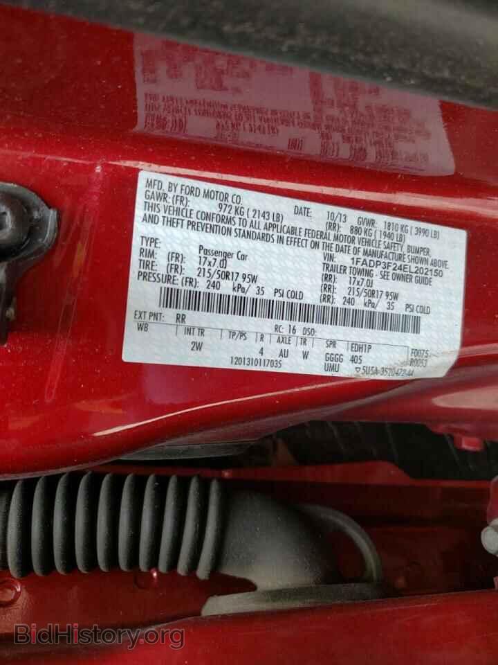 2014 FORD FOCUS - VIN: 1FADP3F24EL202150 - Фото 10