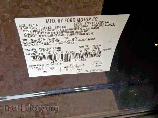 2017 FORD FLEX LIMIT - VIN: 2FMGK5D84HBA00563 - Фото 10