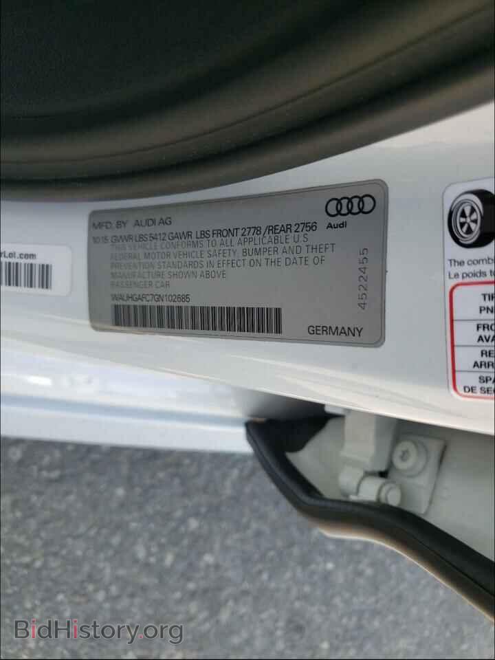 2016 AUDI A6 - VIN: WAUHGAFC7GN102685 - Фото 10