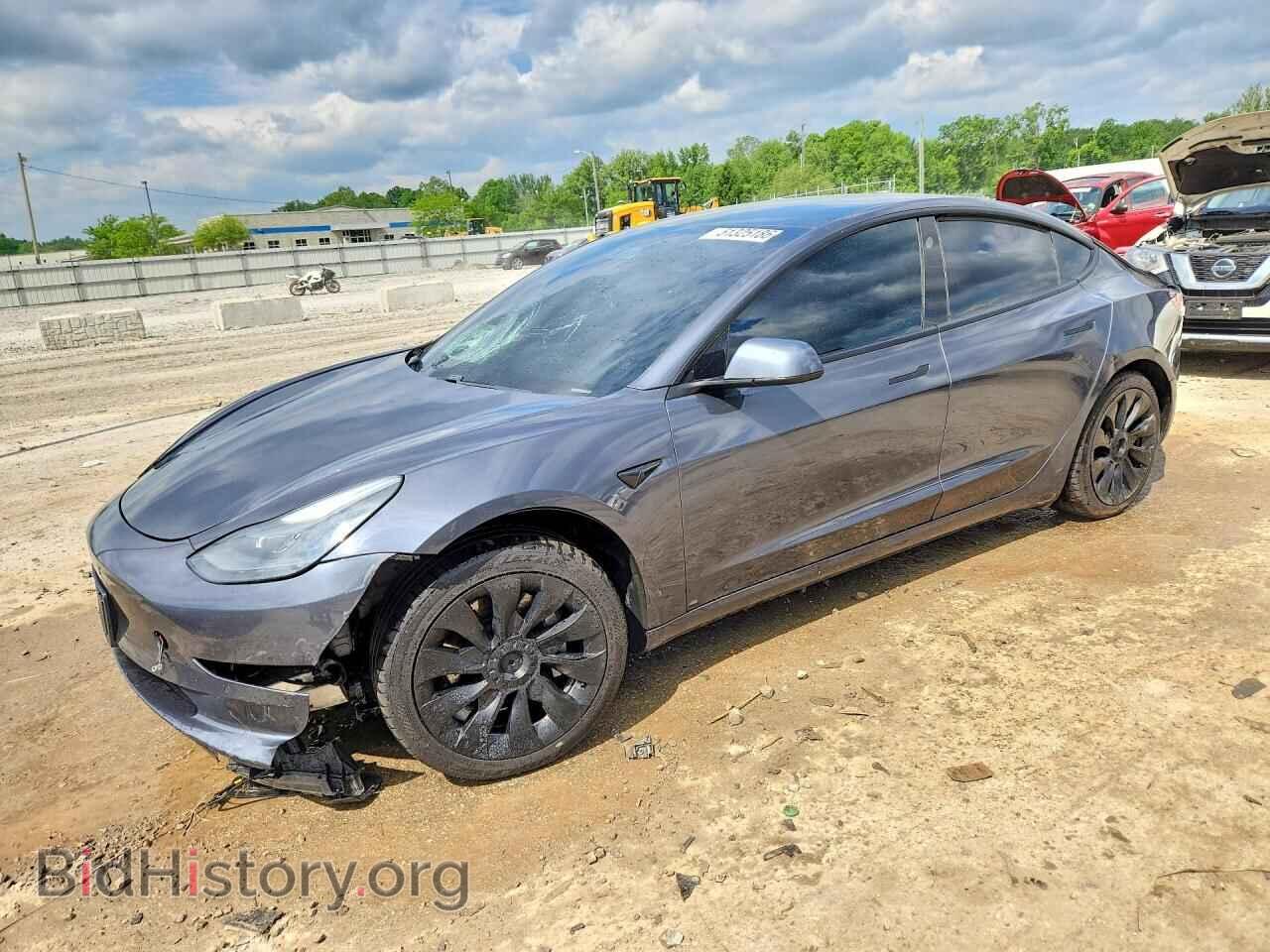 Photo 5YJ3E1EB4MF019396 - TESLA MODEL 3 2021