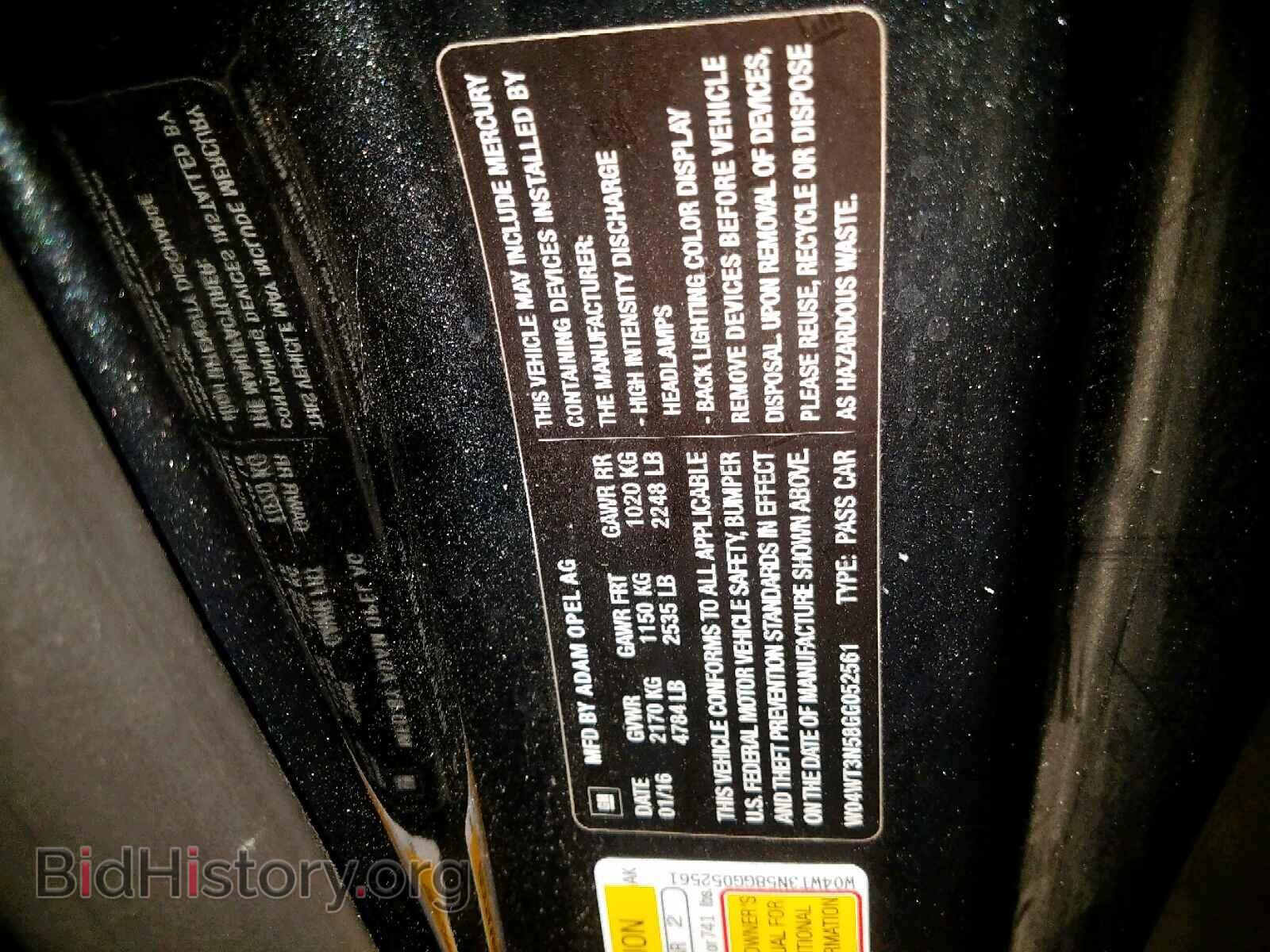 2016 BUICK CASCADA - VIN: W04WT3N58GG052561 - Photo 10