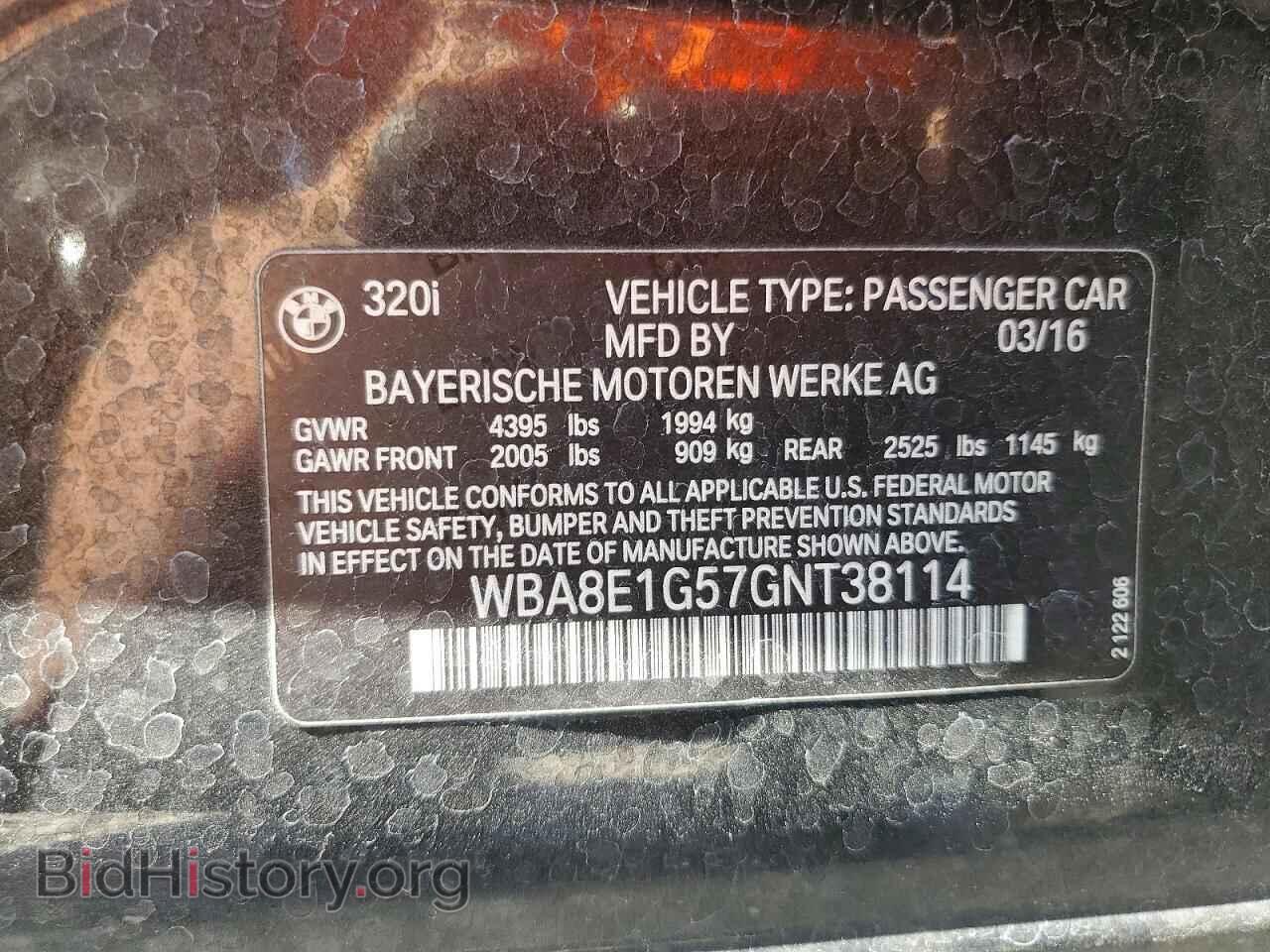 2016 BMW 3 SERIES - VIN: WBA8E1G57GNT38114 - Photo 12