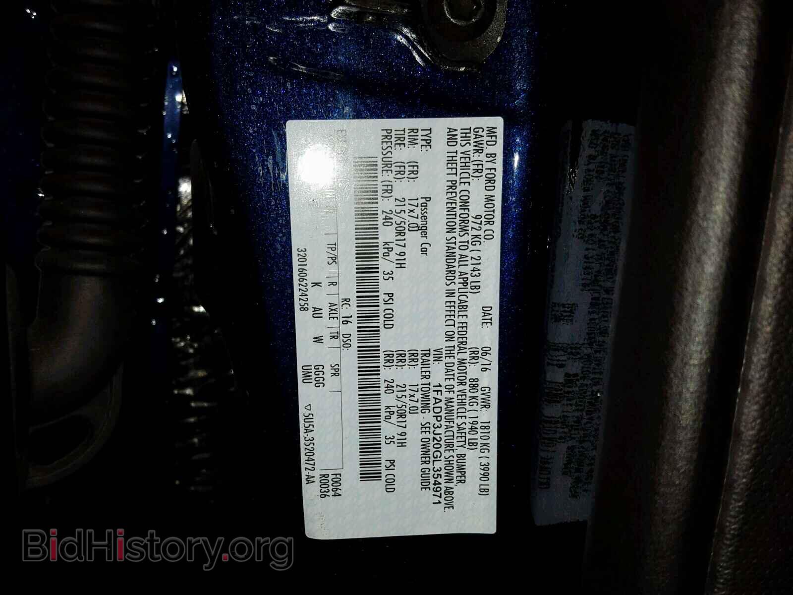 2016 FORD FOCUS - VIN: 1FADP3J20GL354971 - Photo 10