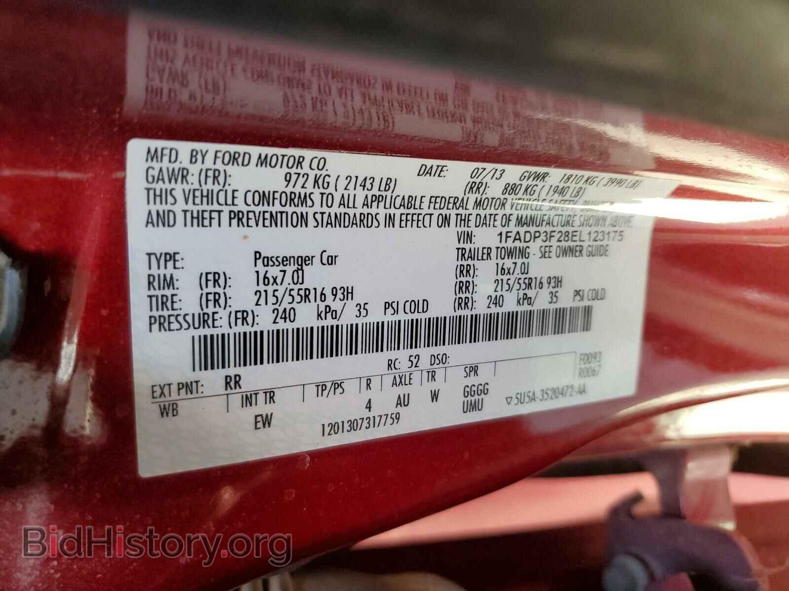 2014 FORD FOCUS - VIN: 1FADP3F28EL123175 - Photo 10