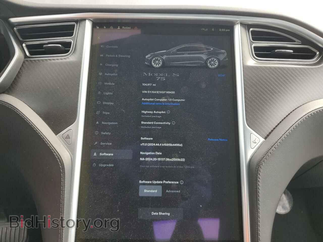 2016 TESLA MODEL S - VIN: 5YJSA1E1XGF149430 - Photo 9